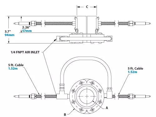 Gen4 Super Ion Air Wipe Dimensions iawdima