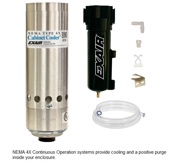 NEMA 4X Cabinet Cooler® Systems with Continuous Operation.